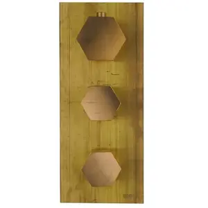 Mamoli Hexagonal Module thermostatique pour 2 sorties, PACK avec corps d’encastrement, 355000000027, pas cher