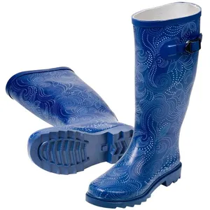 Stocker - Bottes en caoutchouc 41 couleur bleu pas cher