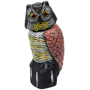 Stocker - Hibou épouvantail 16 x 17 x h37,5 cm pas cher