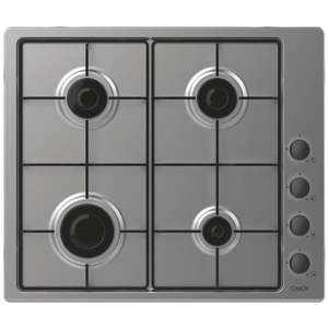 Candy Candy POP EVO CHW640LXB Table de cuisson au gaz Inox - 4 foyers pas cher