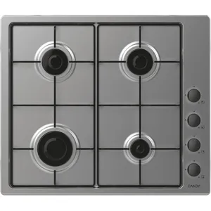 Comparateur de prix : CANDY CHW6LBX Plaque de Cuisson à gaz 60 cm, INOX, 59,5 x 51 x 8 cm