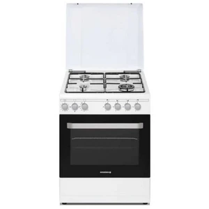 Comparateur de prix : Cuisinière - ROSIERES - RGG663CSW/E - 4 Brûleurs - Four Gaz - 60 cm - Blanc