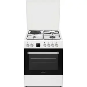 Comparateur de prix : Rosieres - cuisinière mixte a 60l 4 feux blanc  rge660cmwe - rge660cmwe