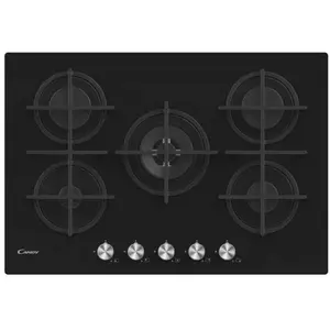 Candy Moderna CVG74WPB Noir Intégré 74.5 cm Gaz 5 zone(s) pas cher