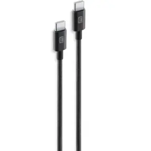 Comparateur de prix : Cellularline Câble de données tressé 1,5 m USB Typ-C/ Typ-C Noir (60904)