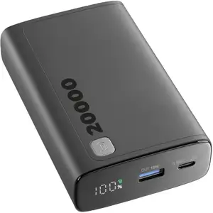 Cellularline Powerbank 20.000mAh noir Elite 20W noir PBDISPL01PD20000K pas cher