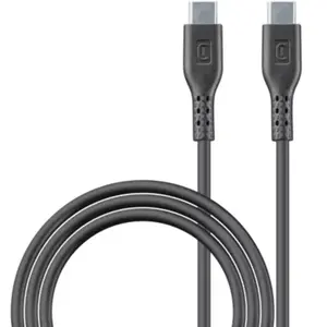 Comparateur de prix : Cellularline Usb-c Cable 5a 100w - 120 Cm Câble Usb-c Vers Usb-c 5a De...