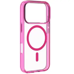 Cellularline - Iconic Mag - Coque Transparente - Bords colorés - Annea... pas cher