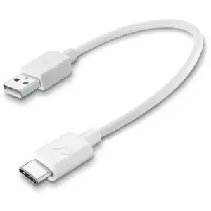 Comparateur de prix : Cellular Line - Câble USB - USB-C (M) pour USB (M) - 15 cm - blanc