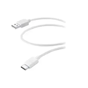 Cellularline Cellular Line MEDIUM - Câble USB - USB-C (M) pour USB (M) - 60 cm - blanc pas cher