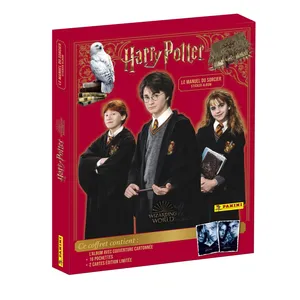 Jeu de cartes Panini Harry Potter Manuel du sorcier Coffret 16 pochett...
