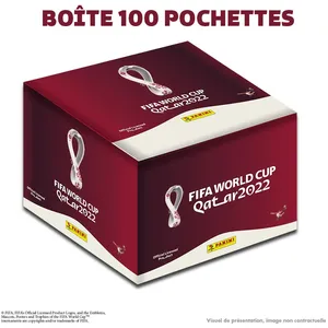 Comparateur de prix : Panini - Boite de cartes de 100 pochettes a collectionner World cup 2022
