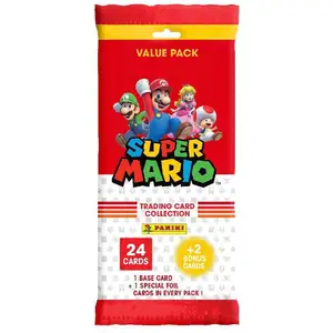 Comparateur de prix : Panini Super Mario Trading Card - Fat Pack de 24 cartes + 2 cartes bonus
