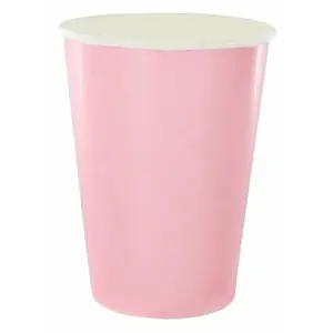 Comparateur de prix : Lot de 8 Gobelets carton COMPOSTABLES, Rose quartz
