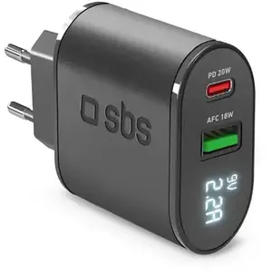 Comparateur de prix : SBS Chargeur pour batterie 20W - recharge avec Power Delivery et écran LCD-