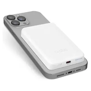 Comparateur de prix : SBS Batterie externe magnétique sans fil 5000 mAh blanc