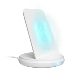 SBS Support de bureau avec recharge sans fil à induction de 10 W Blanc-Vendu parubaldi
