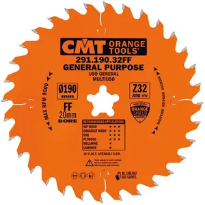 CMT - 291.190.32FF lame portative universelle - coupe de travers 190X2... pas cher