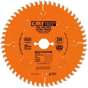 CMT 281.166.56h Lame Circulaire Hw 165x2.2/1.6x20 Z56 Tcg -3°neg pas cher