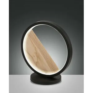 Comparateur de prix : Fabas Luce Lighting - Fabas Luce Pierre Lampe de Table led Intégrée Verre Noir