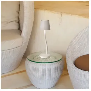 Fabas Luce Judy lampe à poser sur batterie, IP54, blanc pas cher