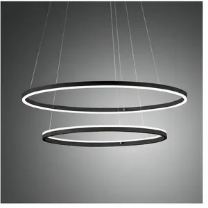 Giotto Lustre suspendu led 65W noir 3508-48-101 Fabas Luce pas cher
