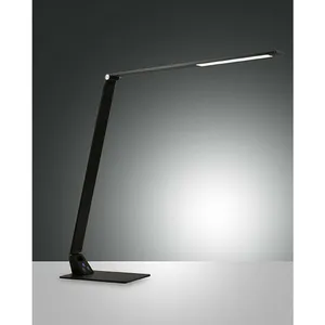 Comparateur de prix : Fabas Luce Wasp Lampe de Table LED Intégrée Verre Noir
