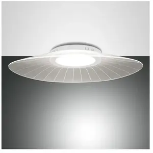 Comparateur de prix : Fabas Luce Vela plafonnier LED, blanc, dimmable