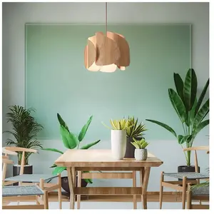 Comparateur de prix : Fabas Luce Pevero suspension en bois de frêne, forme courbe