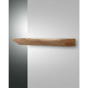 Comparateur de prix : Fabas Luce Lighting - Fabas Luce Linus Applique led Chêne Verre