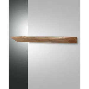 Comparateur de prix : Fabas Luce Lighting - Fabas Luce Linus Applique led Chêne Verre