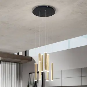 Comparateur de prix : Fabas Luce Prado Plafonnier led Cluster Noir / Verre Laiton Satiné