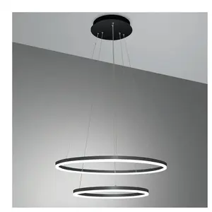 Comparateur de prix : Giotto Lustre suspendu led 52W noir 3508-45-101 Fabas Luce