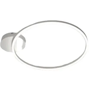 Giotto plafonnier led moderne 36W blanc 3508-61-102 Fabas Luce pas cher