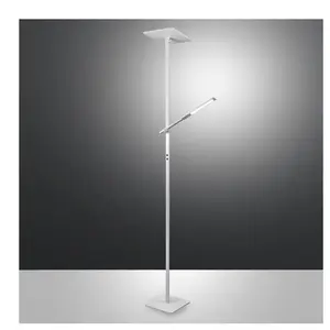 Comparateur de prix : Fabas Luce Lampe sur pied LED Ideal avec bras de lecture, blanc