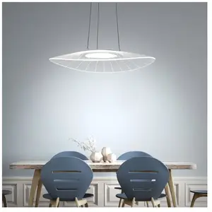 Comparateur de prix : Fabas Luce Suspension LED Vela, blanc, Oval, 78 cm x 55 cm