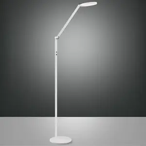 Comparateur de prix : Fabas Luce Regina Lampadaire Intégré LED Verre Blanc
