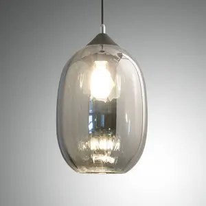 Comparateur de prix : Fabas Luce Suspension Infinity en verre, à 1 lampe, Ø 20cm