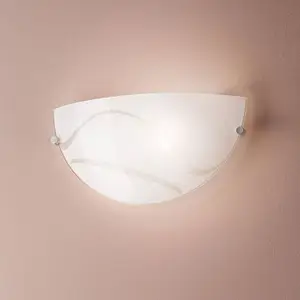 Fabas Luce Applique Magma, blanche, en verre pas cher