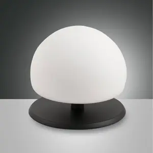 Fabas Luce Lampe à poser Morgana, noir / blanc, variateur tactile, 3.0... pas cher