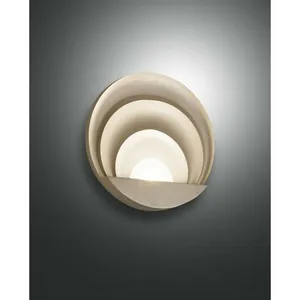 Comparateur de prix : Fabas Luce Lighting - Fabas Luce Sunrise Applique Murale led Intégrée Or Verre Mat