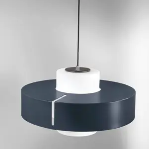 Comparateur de prix : Fabas Luce Suspension Loto, noir, Ø 45 cm, métal, verre, E27