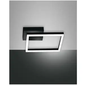 Comparateur de prix : Fabas Luce - bard plafonnier led moderne 22W Noir 3394-21-101
