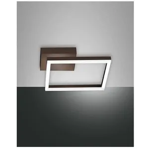 Comparateur de prix : Fabas Luce - bard plafonnier led moderne 22W Corten 3394-21-361