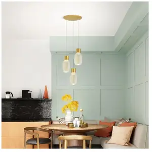 FABAS LUCE Lapo Suspension LED à 3 sources lumineuses, ronde, 3768-47-... pas cher