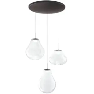 FABAS LUCE Deva Suspension LED à 3 sources lumineuses, ronde, 3774-47-...
