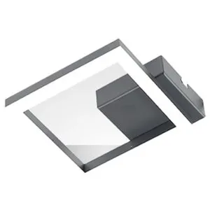 Comparateur de prix : Fabas Luce - Plafonnier led moderne bard 11W Anthracite 3394-24-282