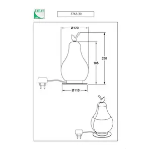 FABAS LUCE Wilma Lampe de table, LED, 3763-30-138, pas cher