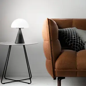 Fabas Luce Lampe à poser LED Blip, noir/blanc, verre, CCT, variateur t... pas cher