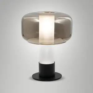 Lampe de table Flick Gold, structure en métal et verre borosilicate, variateur tactile, douille E14 15 W, indice de protection IP20 - Flick pas cher
